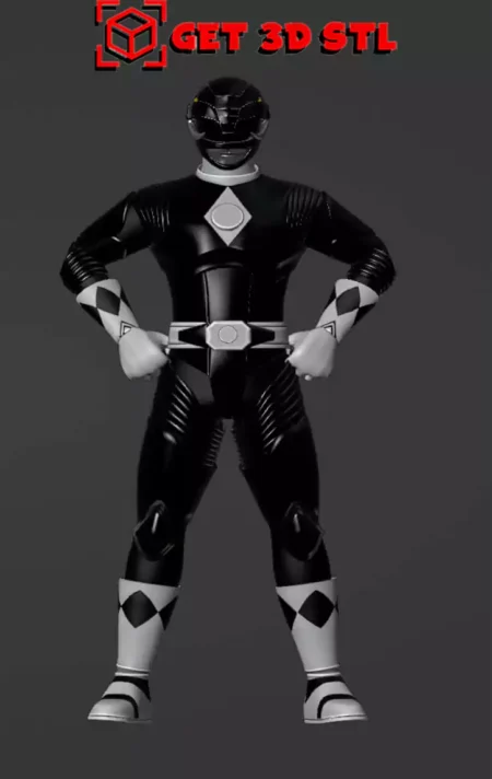 Black Ranger & Power Axe STL 3D Print Model