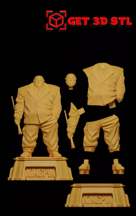 Kingpin STL 3D Print Model