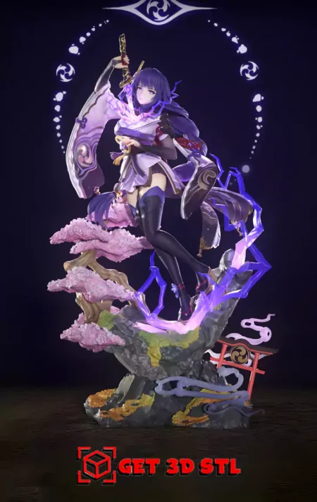 Raiden Shogun Genshin Impact 2025 STL 3D Print Model