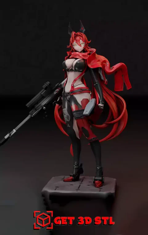 Red Hood Nikke STL 3D Print Model