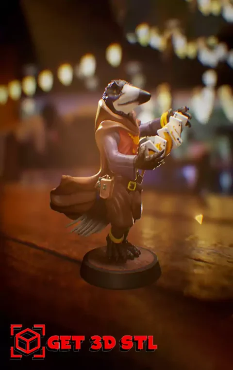 Tengu Gambler STL 3D Print Model