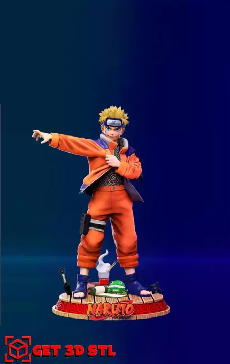 Naruto Wearing Jacket STL 3D Print Model