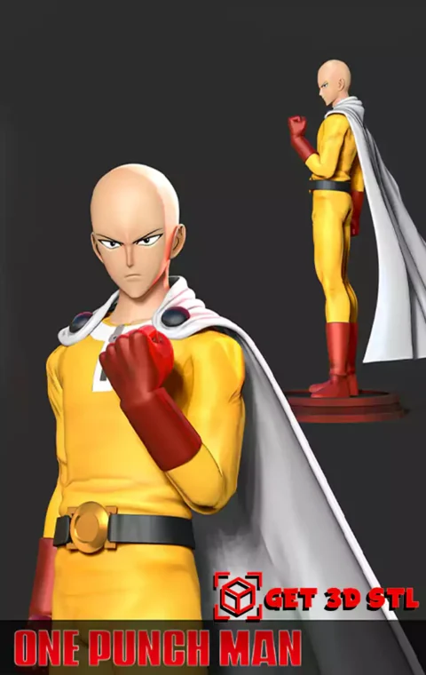 Saitama STL File 3D Model