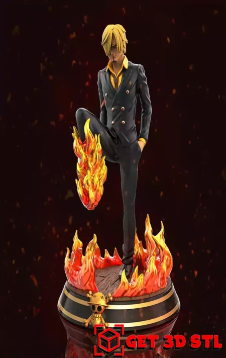 Sanji One Piece STL 3D Print Model