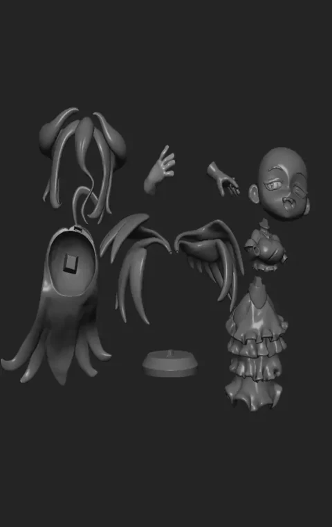 Albedo Chibi STL 3D Print Model