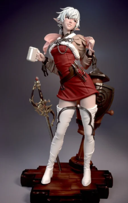 Alisaie Leveilleur STL 3D Print Model