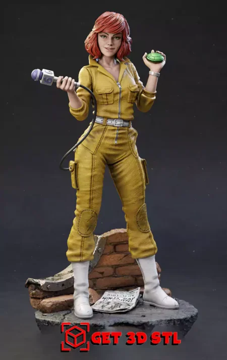 April O'Neil V2 STL 3D Print Model