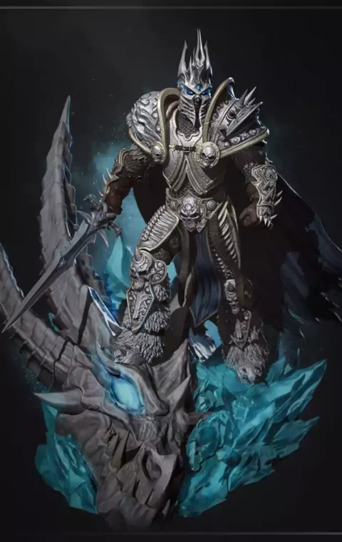 Arthas Standing STL 3D Print Model