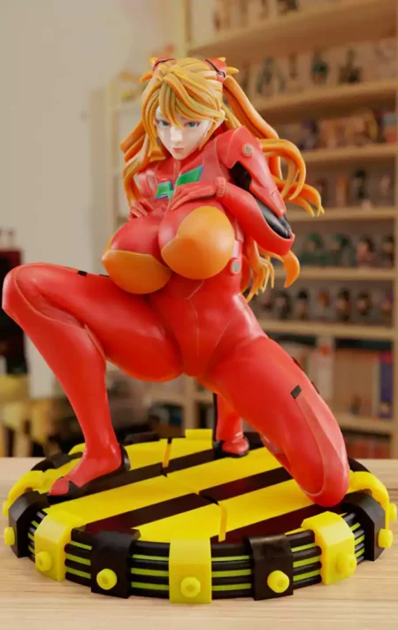 Asuka Langley Sexy STL 3D Print Model