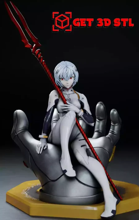 Ayanami Rei on Hand Neon Genesis Evangelion STL 3D Print Model