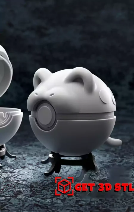 Spheal Pokéball STL 3D Print Model