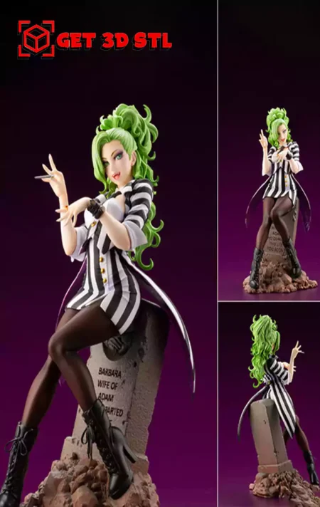 Beetlejuice Girl STL 3D Print Model