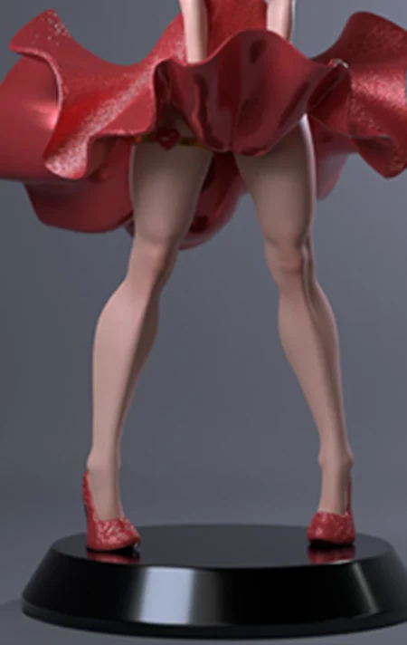 Betty Boop STL 3D Print Model