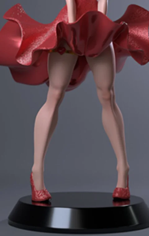 Betty Boop STL 3D Print Model