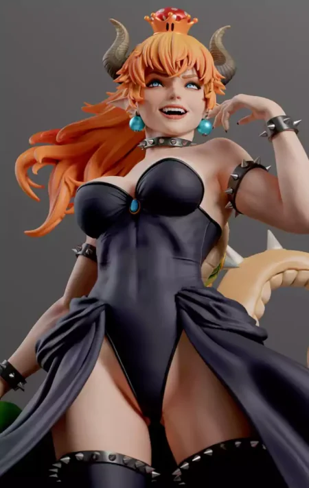 Bowsette STL 3D Print Model