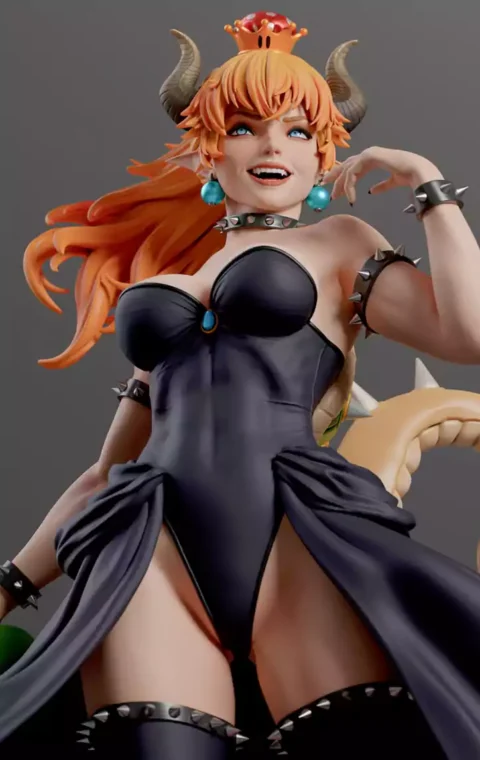 Bowsette STL 3D Print Model