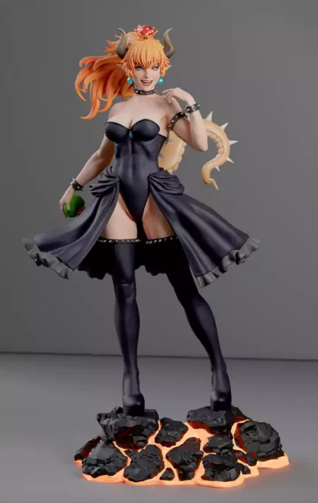Bowsette STL 3D Print Model