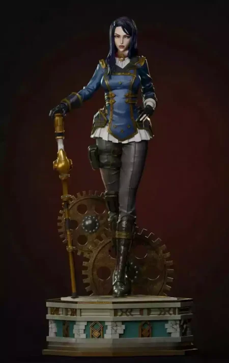 Caitlyn and Gun STL 3D Print Model