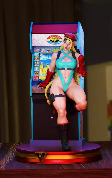 Cammy Sega Arcade Machine STL 3D Print Model