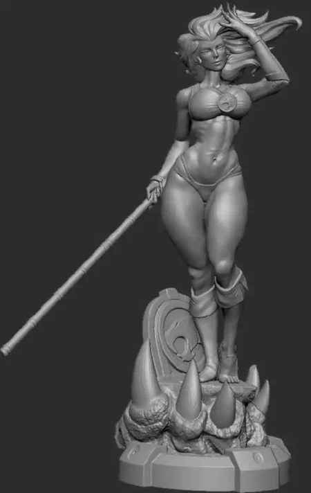 Cheetara Basic Pose STL 3D Print Model