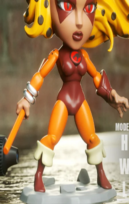 Cheetara Chibi STL 3D Print Model