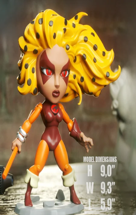 Cheetara Chibi STL 3D Print Model