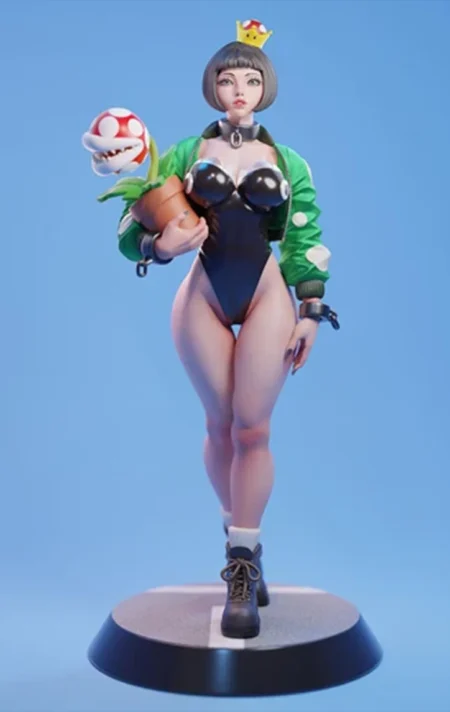 Chompette Super Mario STL 3D Print Model