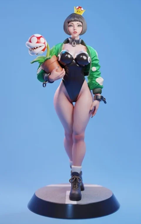 Chompette Super Mario STL 3D Print Model
