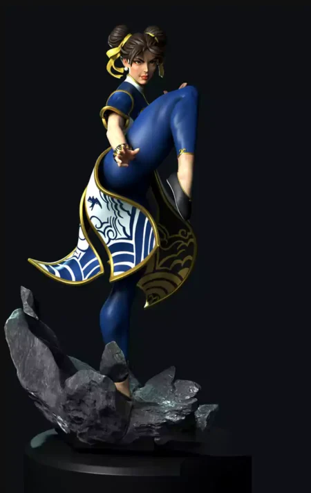 Chun Li Street Fighter STL 3D Print Model