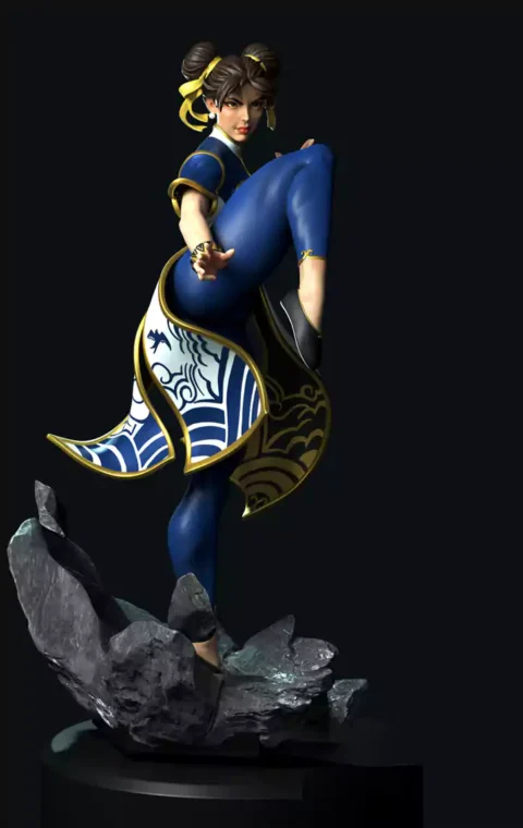 Chun Li Street Fighter STL 3D Print Model