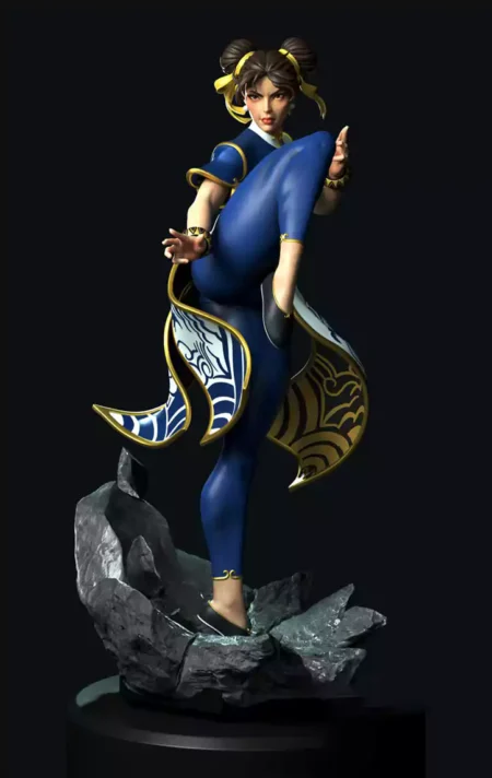 Chun Li Street Fighter STL 3D Print Model
