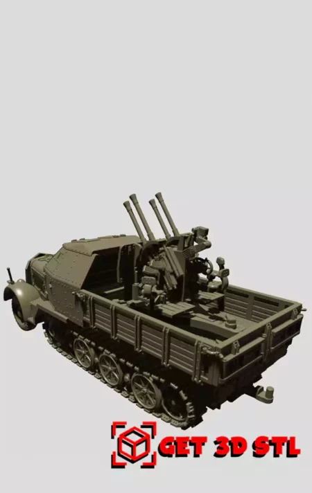Sd.Kfz.7.1 STL 3D Print Model