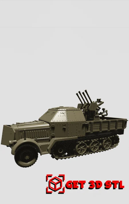 Sd.Kfz.7.1 STL 3D Print Model