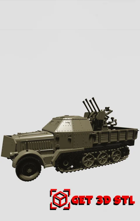 Sd.Kfz.7.1 STL 3D Print Model