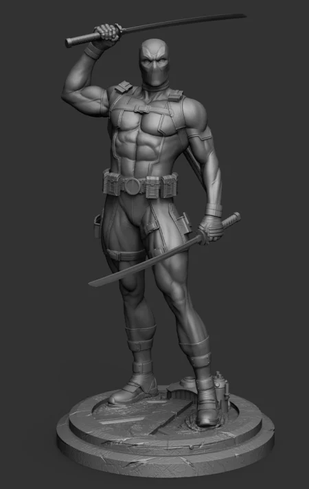 Deadpool STL 3D Print Model