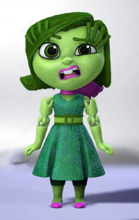 Disgust Inside Out STL 3D Print Model