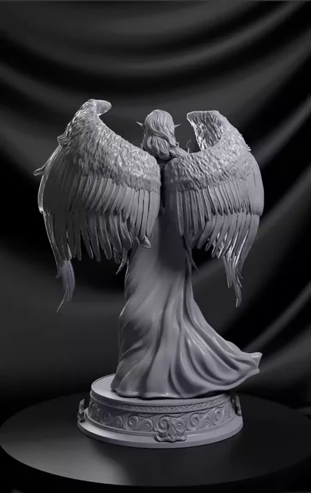 Elf Valkyrie Fanart STL 3D Print Model