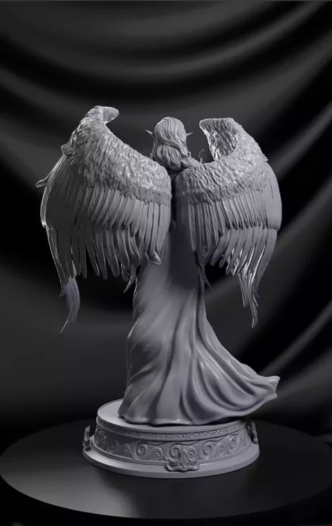 Elf Valkyrie Fanart STL 3D Print Model