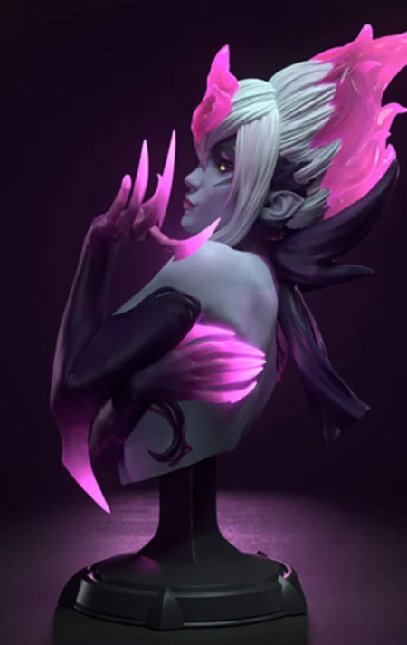 Evelynn Bust STL 3D Print Model