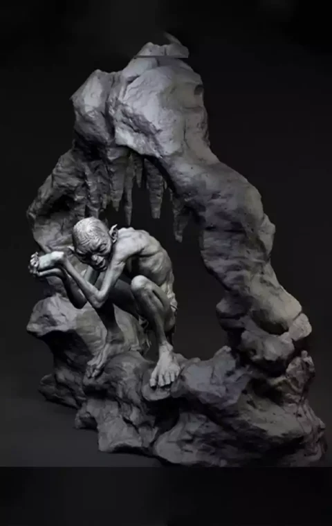 Gollum STL 3D Print Model