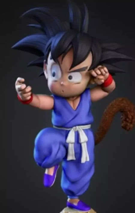 Goku Kid STL 3D Print Model