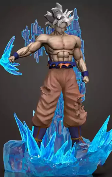 Goku Ultra Instinct STL 3D Print Model