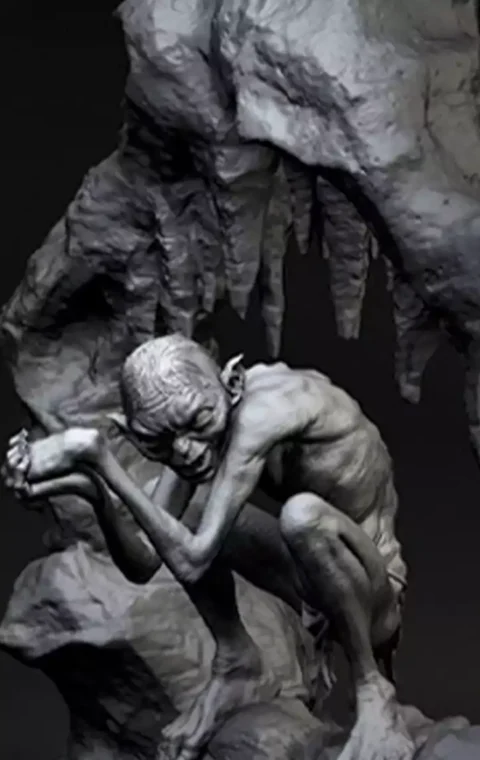 Gollum STL 3D Print Model