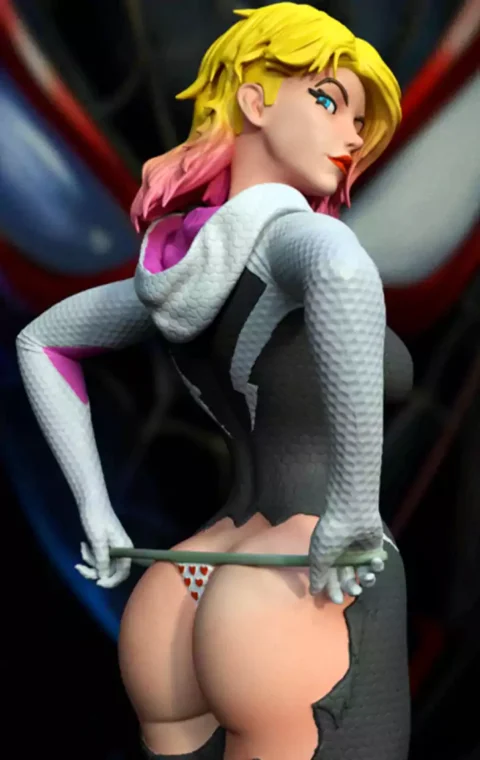 Gwen Stacy Butt STL 3D Print Model