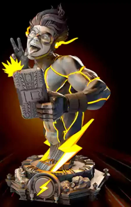 Impulse Kid Flash Bust STL 3D Print Model
