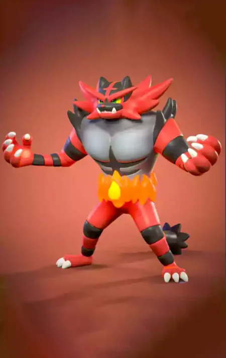 Incineroar STL 3D Print Model