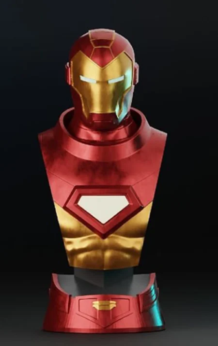 Iron Man Bust STL 3D Print Model