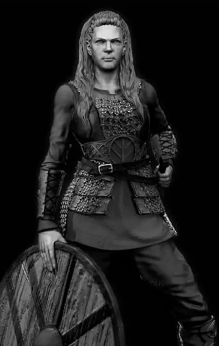 Lagertha Standing STL 3D Print Model