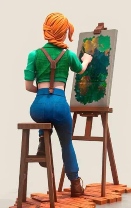 Leah Stardew Valley STL 3D Print Model