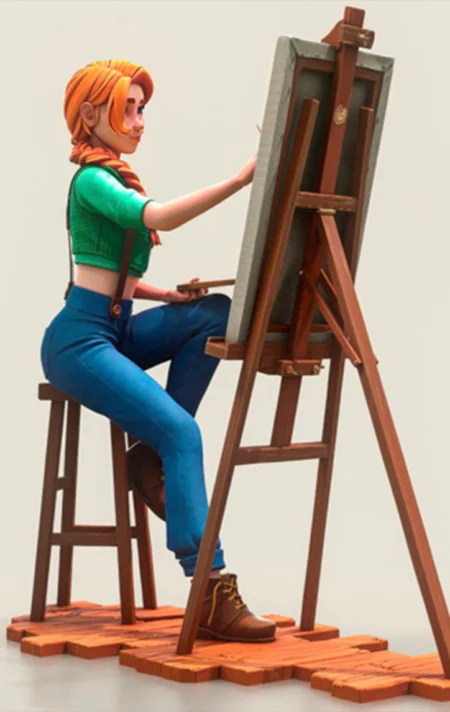 Leah Stardew Valley STL 3D Print Model